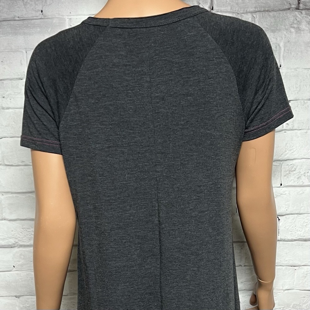 Natural Life Dress Womens Medium Gray Swing A Line Tee Flowy Lightweight - Picture 4 of 8